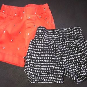 2 shorts. Both 0-3months